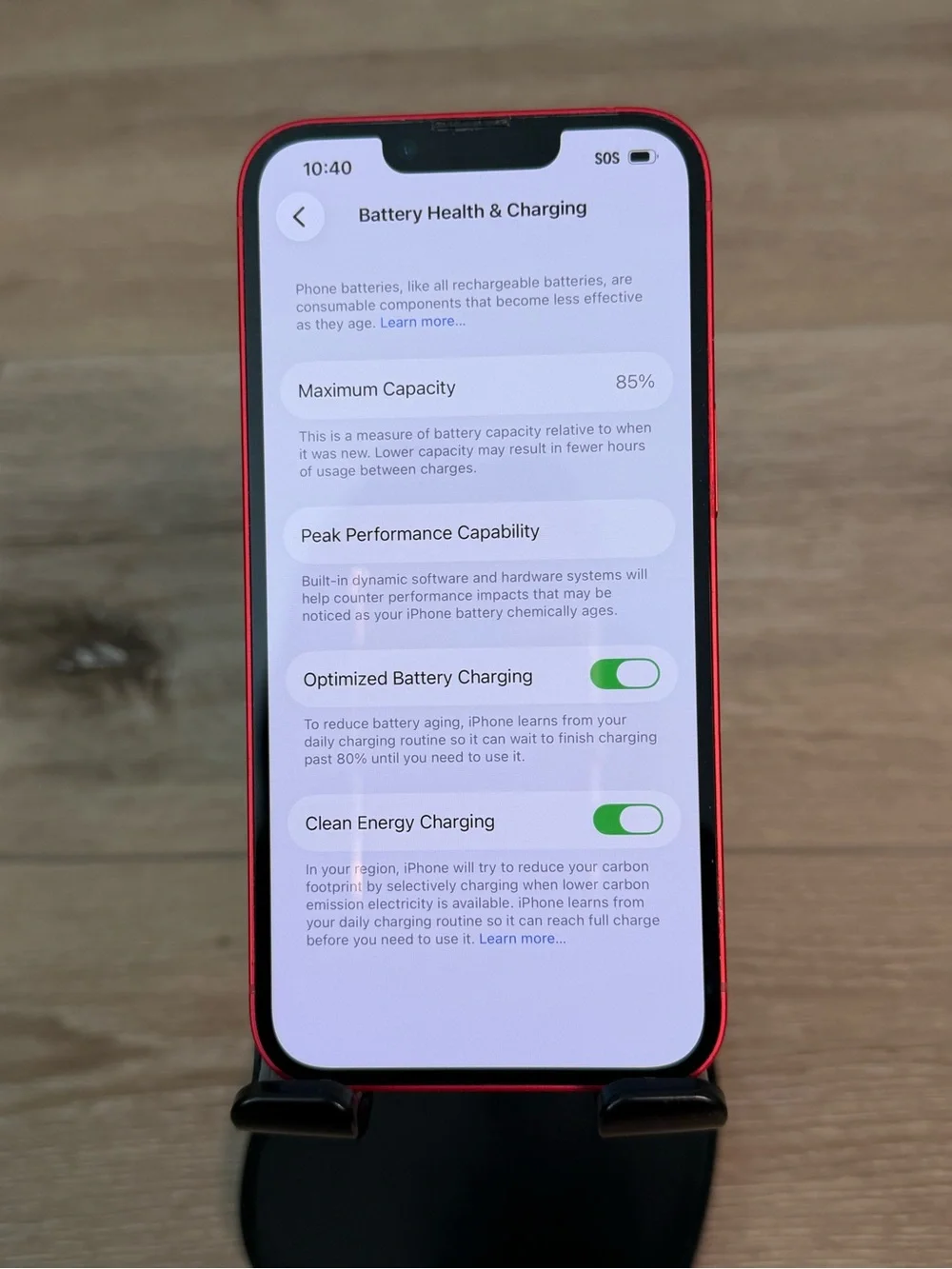 Apple iPhone 14 (Red) with Dual Rear Cameras